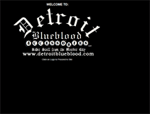 Tablet Screenshot of detroitblueblood.com